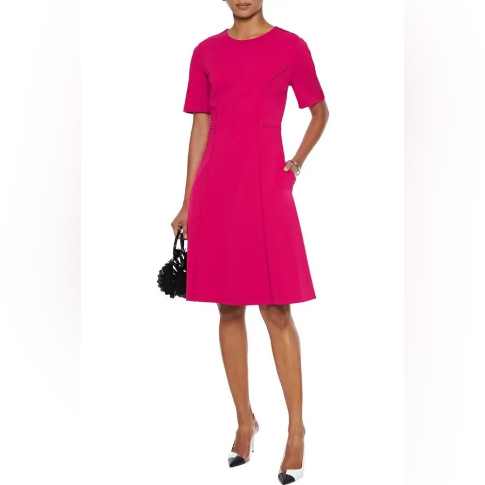 Diane von Furstenberg DFV Alexandra Dress Magenta Size 6 NWT Fit & Flare